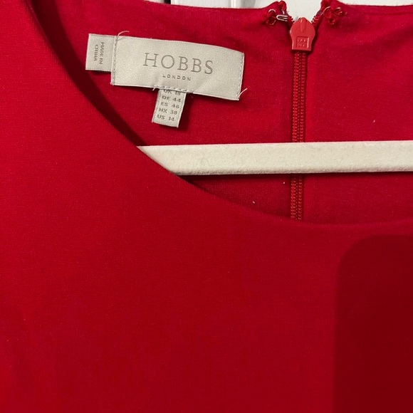 Hobbs London Anela Dress In Flag Red Size US 14 - Picture 3 of 16